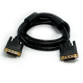 Kabel DVI (24+1) M- DVI (24+1) M, Dual link, 10m, vergoldeten Stecker, mit Ferittkernen, schwarz
